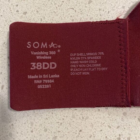Soma bra, vanishing 360 wireless size 38DD - Picture 5 of 6